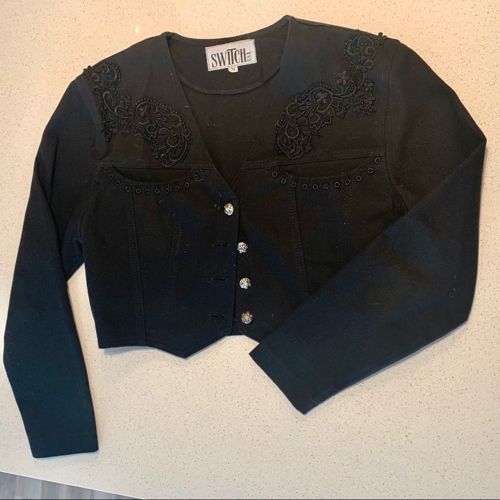 Jacket with embroidery